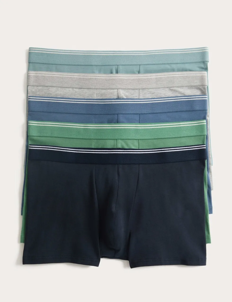 5 Pack Cotton Stretch Striped Hipsters