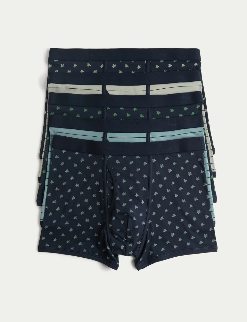 5 Pack Cotton Stretch Turtle Trunks