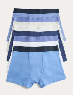 5 Pack Cotton with Stretch Nautical Trunks (5-16 Yrs)