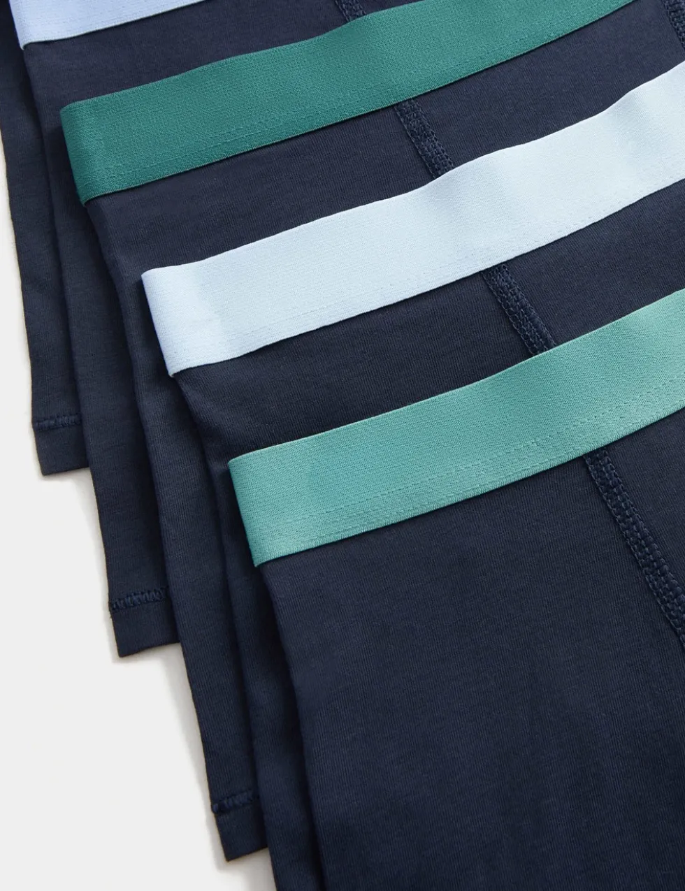 5 Pack Cotton with Stretch Trunks (5-16 Yrs)