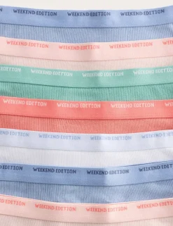 7 Pack Cotton with Stretch Ribbed Knicker Shorts (5-16 Yrs)