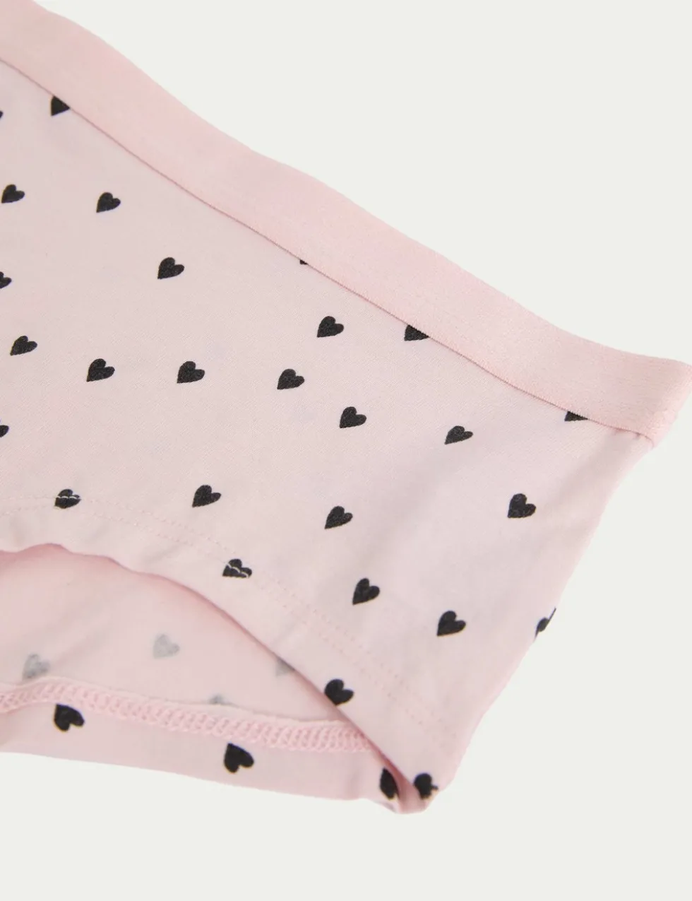 10 Pack Cotton with Stretch Heart Shorts (5-16 Yrs)