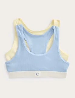 2 Pack Cotton with Stretch Crop Tops (7-16 Yrs)