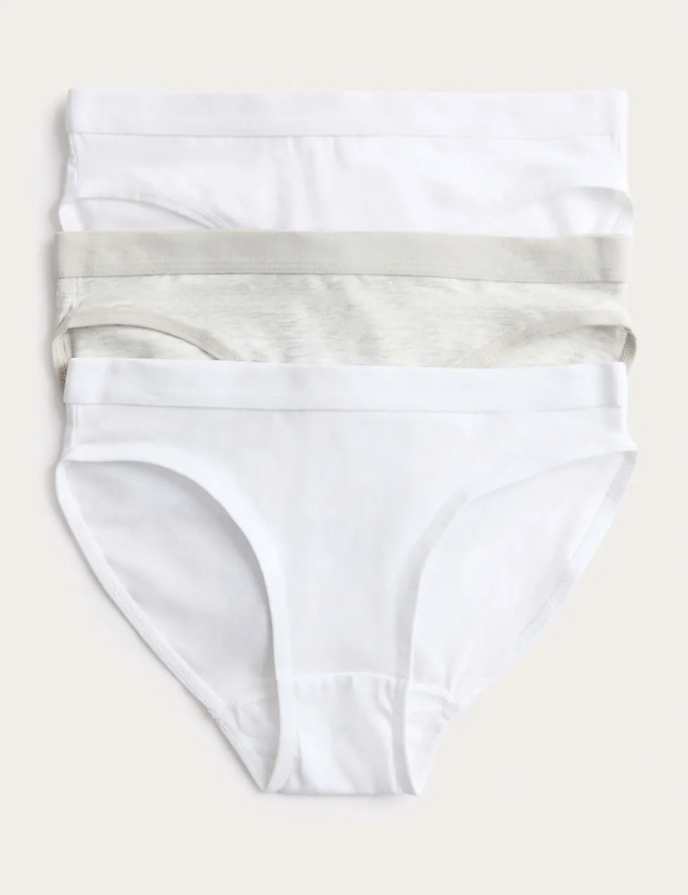 3 Pack Cotton with Stretch Bikini Knickers (6-16 Yrs)