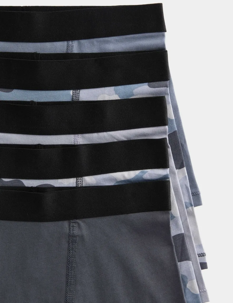 5 Pack Cotton with Stretch Camo Mix Trunks (5-16 Yrs)