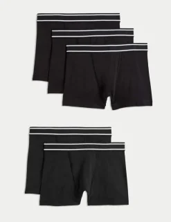 5 Pack Cotton with Stretch Trunks (5-16 Yrs)