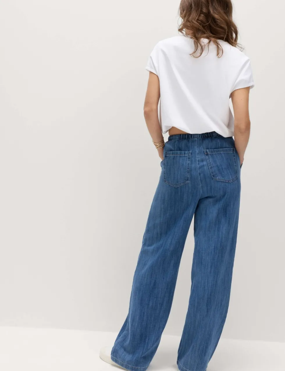 2 Pack Denim Pull On Wide Leg Jeans