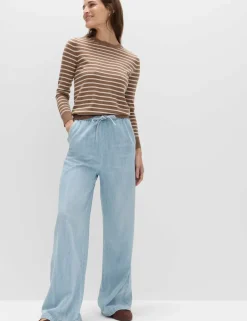 2 Pack Denim Pull On Wide Leg Jeans