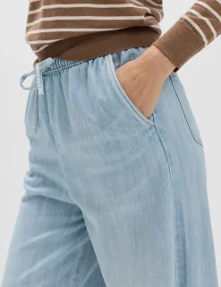 2 Pack Denim Pull On Wide Leg Jeans