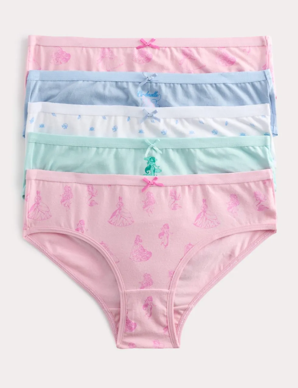 5 Pack Disney Princess™ Cotton with Stretch Knickers (18 Mths-8 Yrs)
