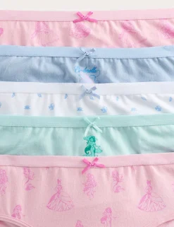 5 Pack Disney Princess™ Cotton with Stretch Knickers (18 Mths-8 Yrs)