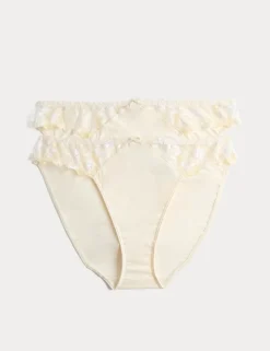 2 Pack Embrace High Leg Knickers