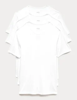 3 Pack Essential Cotton T-Shirt Vests