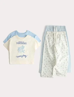 2 Pack Floral Graphic Pyjama Set (1-8 Yrs)