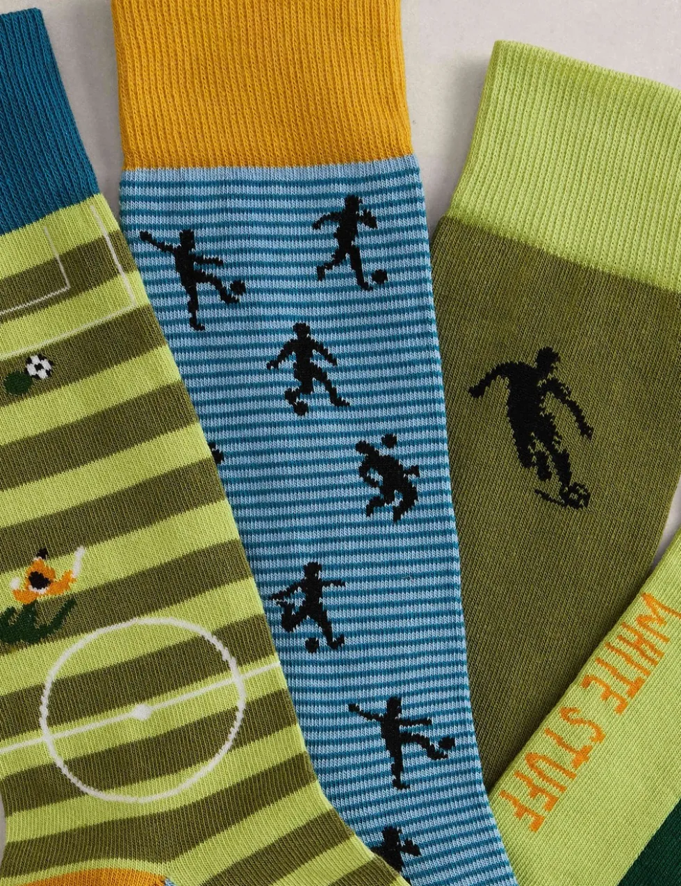 4 Pack Football Cotton Rich Socks