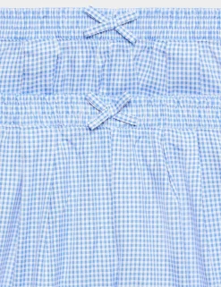 2 Pack Gingham Easy To Iron School Shorts (3-14 Yrs)