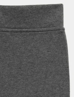 2 Pack Girls' Cotton Blend Knitted Trousers (2-18 Yrs)