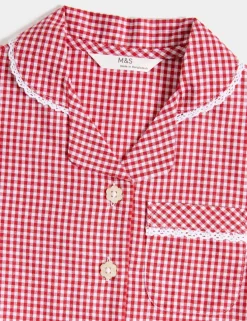 2 Pack Girls' Cotton Rich School Dresses (2-14 Yrs)