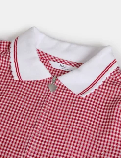2 Pack Girls' Gingham School Dress (2-14 Yrs)