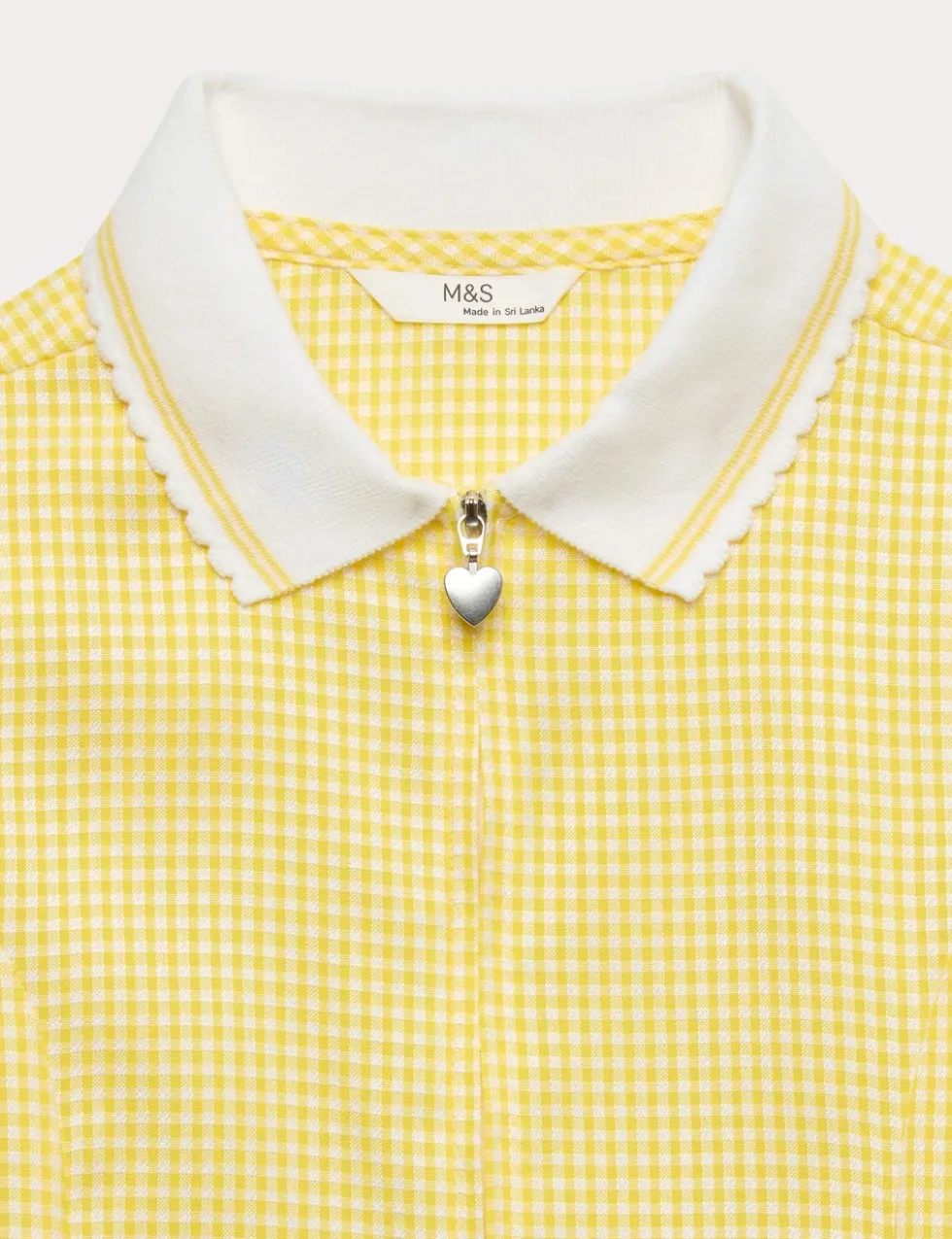 2 Pack Girls' Gingham School Dress (2-14 Yrs)