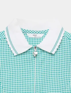 2 Pack Girls' Gingham School Dress (2-14 Yrs)