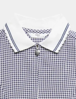 2 Pack Girls' Gingham School Dress (2-14 Yrs)
