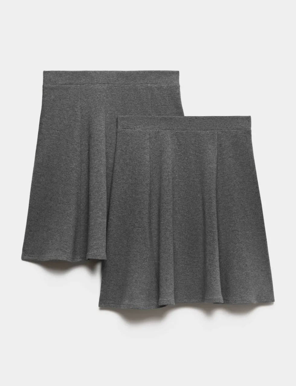 2 Pack Girls' Jersey Skater School Skirts (2-18 Yrs)