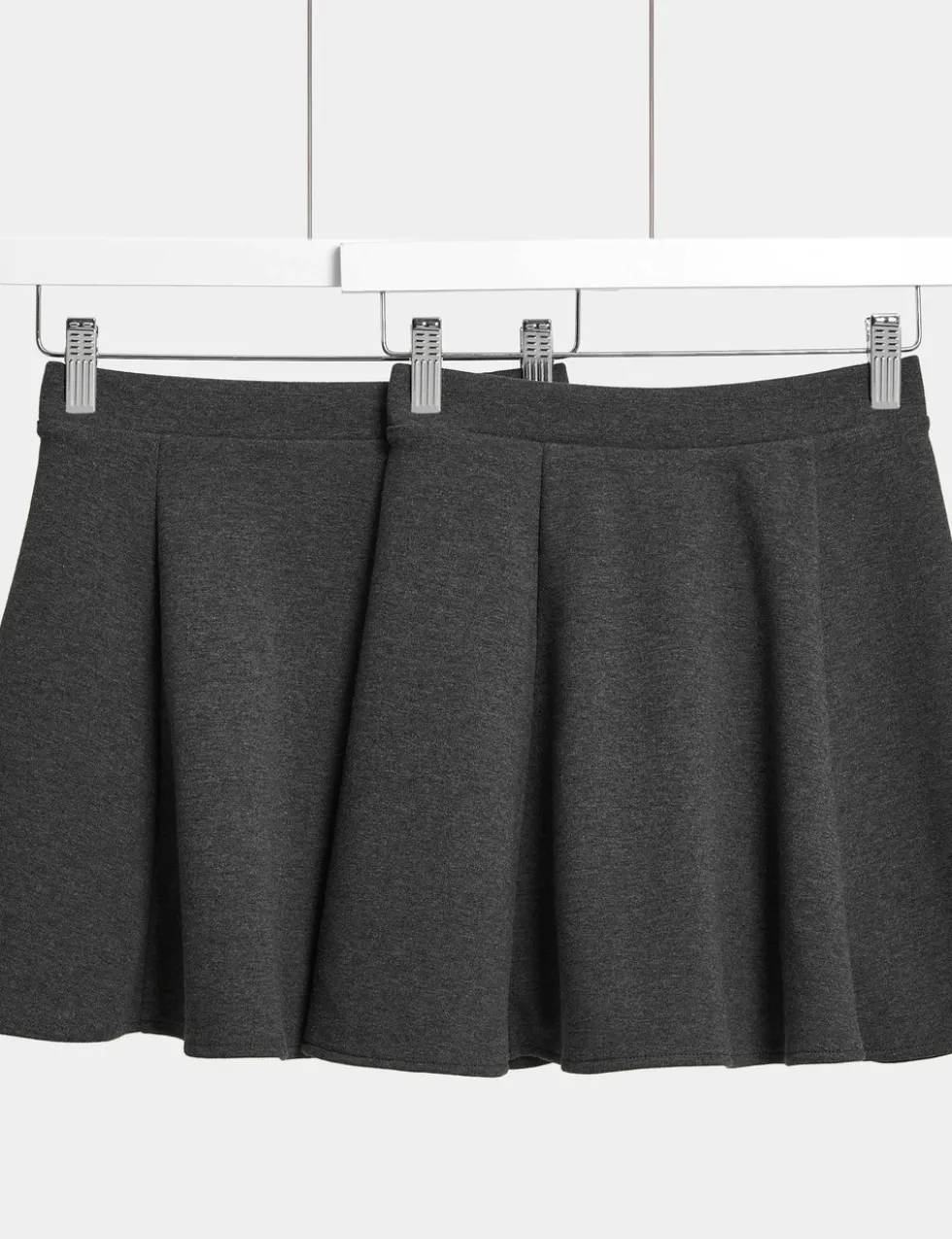 2 Pack Girls' Jersey Skater School Skirts (2-18 Yrs)