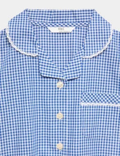 2 Pack Girls' Plus Fit Gingham School Dresses (2-15 Yrs)