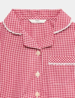 2 Pack Girls' Plus Fit Gingham School Dresses (2-15 Yrs)