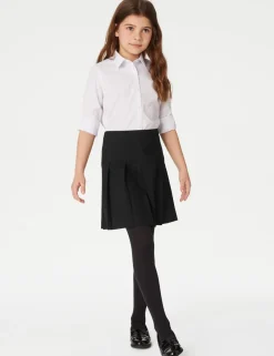2 Pack Girls' Plus Fit Pleated School Skirts (2 - 18 Yrs)