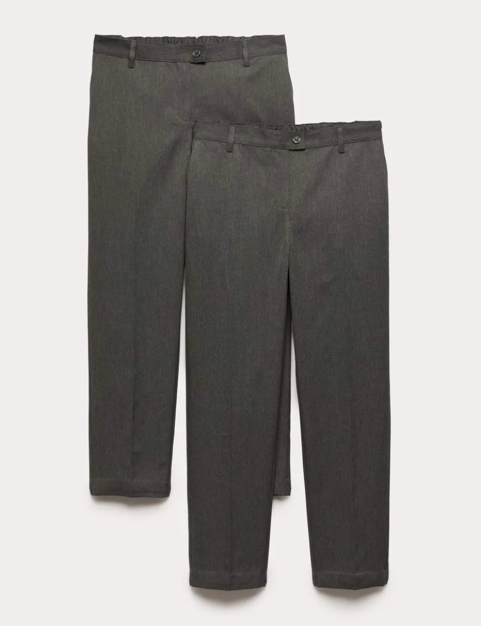 2 Pack Girls' Plus Fit Regular Leg Trousers (2-18 Yrs)