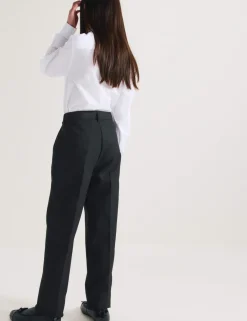 2 Pack Girls Regular Leg Trousers (2-18 Yrs)