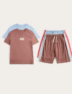 2 Pack Graphic Short Pyjama Sets (6-16 Yrs)