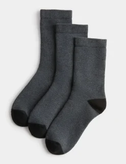 3 Pack Heatgen™ Thermal Ankle Socks (8½ Small to 10½ Large)