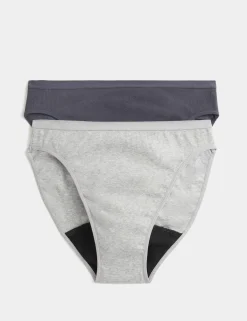 2 Pack Heavy Absorbency High Leg Period Knickers