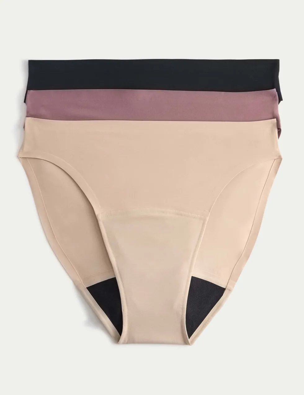 3 Pack Heavy Absorbency No VPL Period High Leg Knickers
