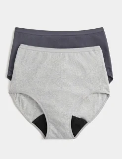 2 Pack Heavy Absorbency Period Full Briefs
