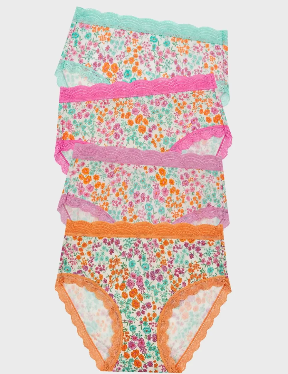 4 Pack High Rise Full Briefs