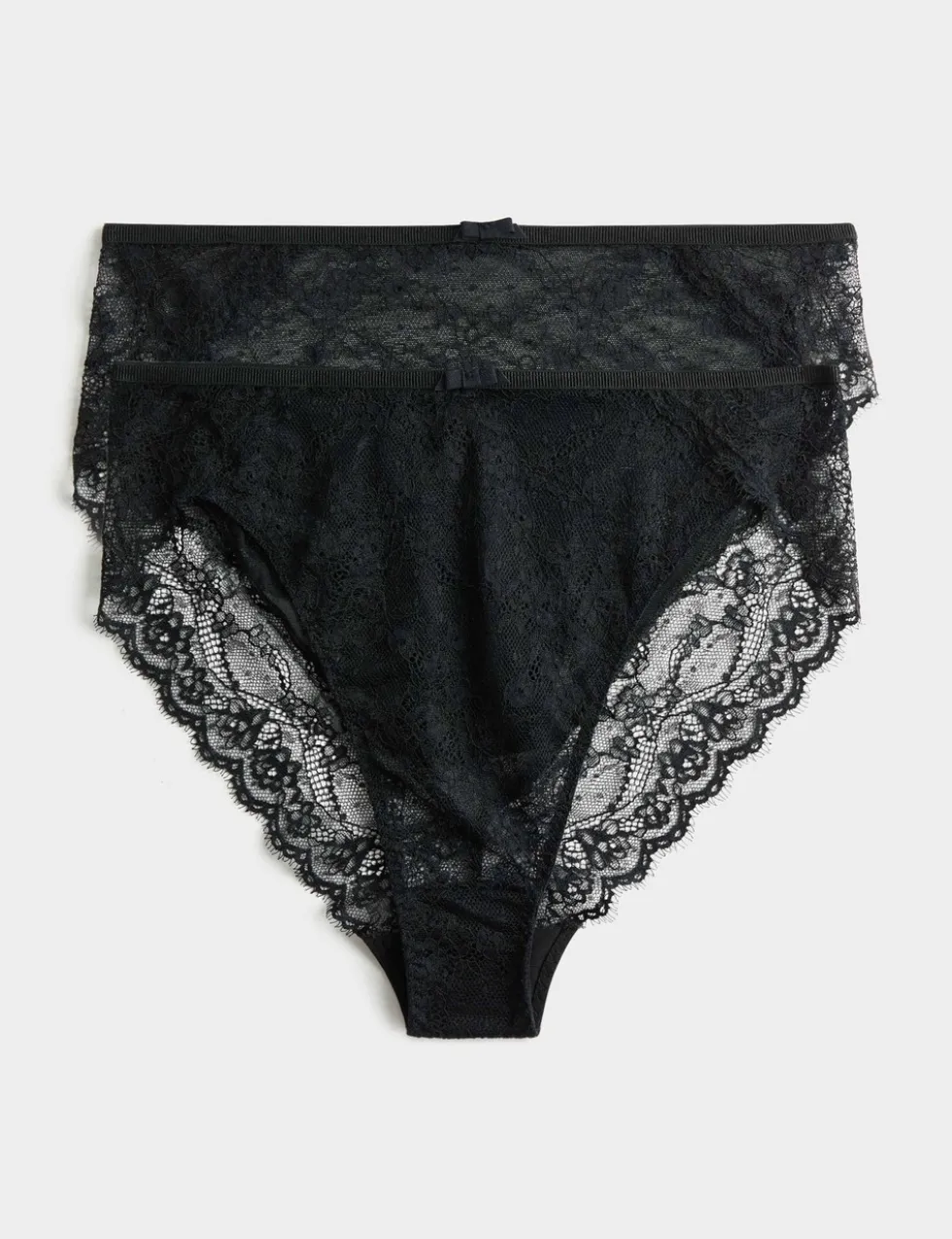2 Pack Ida Lace High Waisted High Leg Knickers