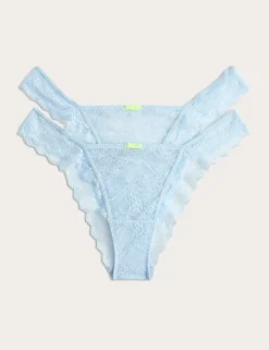2 Pack Ida Lace Miami Knickers