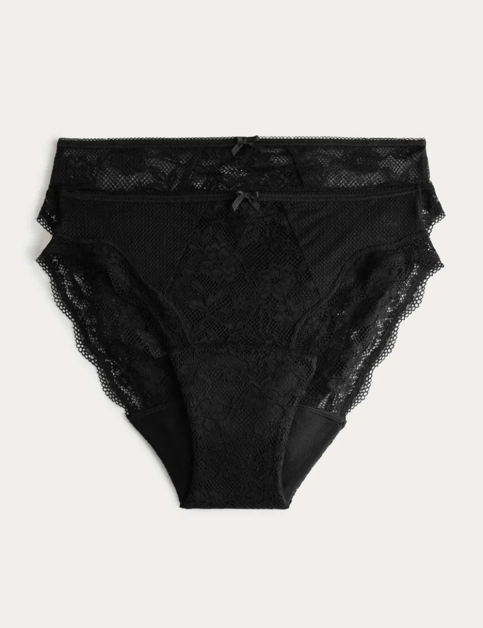 2 Pack Jasmine Lace High Leg Period Knickers