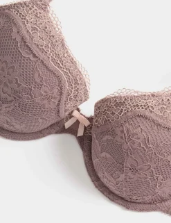 2 Pack Jasmine Lace Wired Demi Cup Bras (A-E)