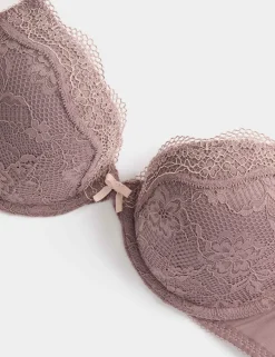 2 Pack Jasmine Lace Wired Plunge Bras (A-E)