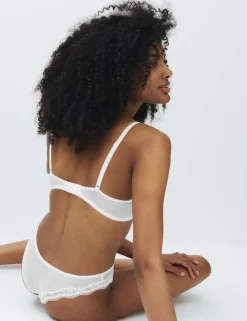 2 Pack Jasmine Lace Wired Demi Cup Bras (A-E)