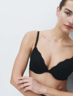 2 Pack Jasmine Lace Wired Plunge Bras (A-E)