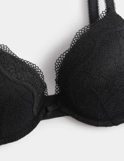 2 Pack Jasmine Lace Wired Plunge Bras (A-E)