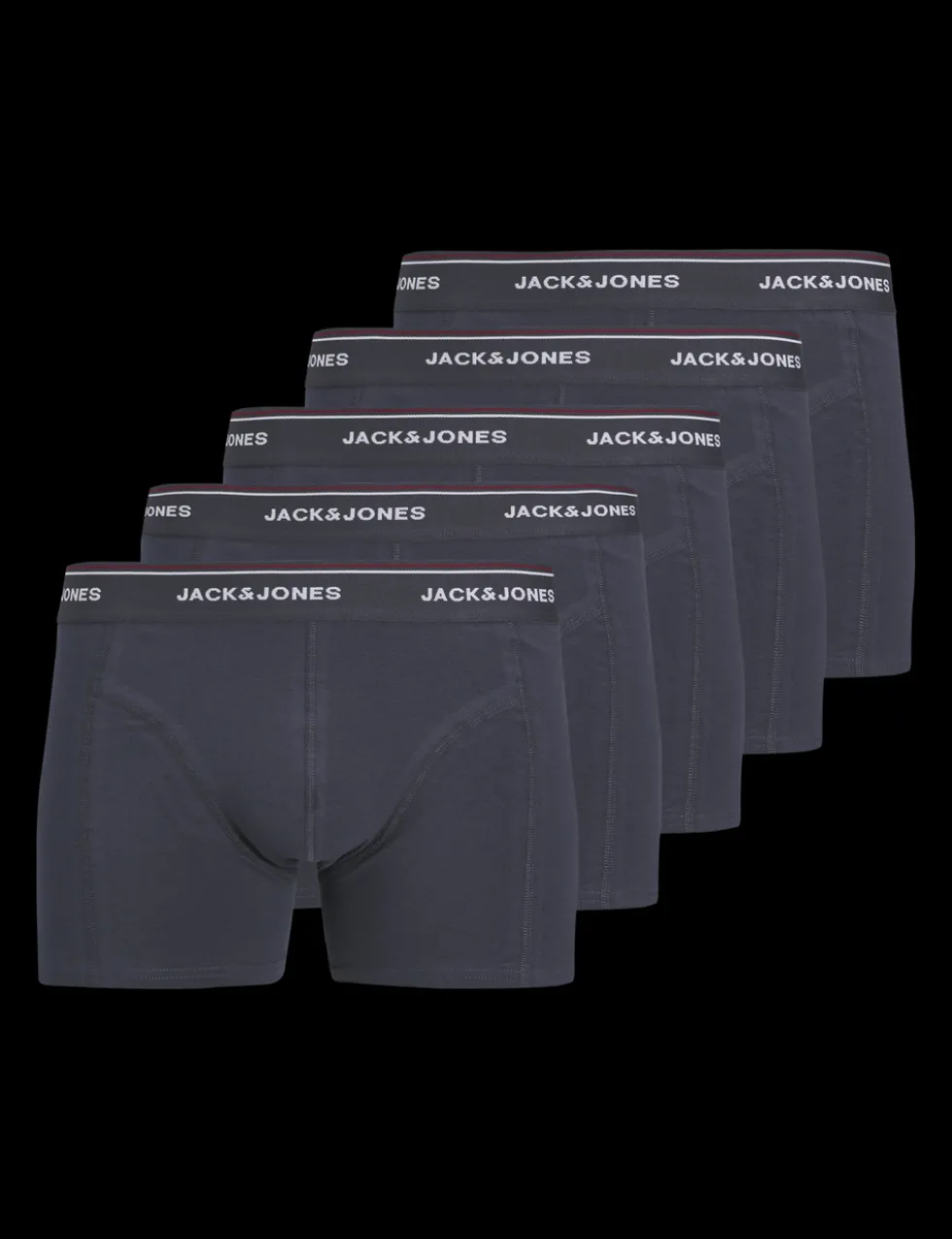 5 Pack Jersey Logo Waistband Trunks