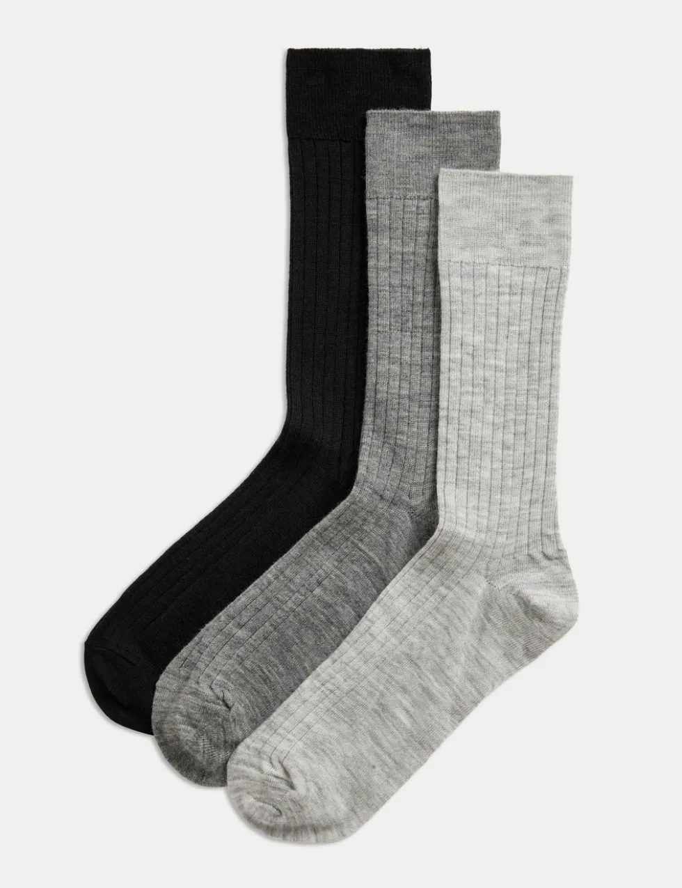 3 Pack Lambswool Rich Socks