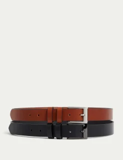2 Pack Leather Smart Belts
